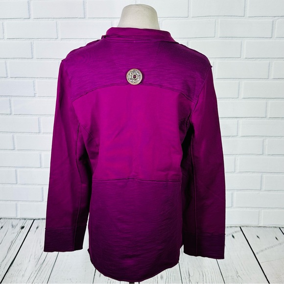 Neon Buddha Purple Merrit Patchwork Jacket - Size Large - Picture 5 of 10